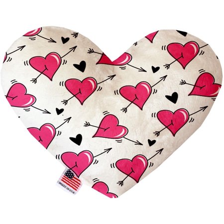 MIRAGE PET PRODUCTS Canvas Heart Dog Toy 6 in. 1367-CTYHT6